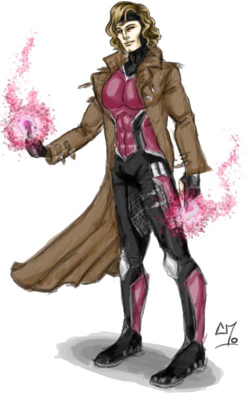 Gambit Clipart Png Image - Gambit Transparent Png (600x961), Png Download