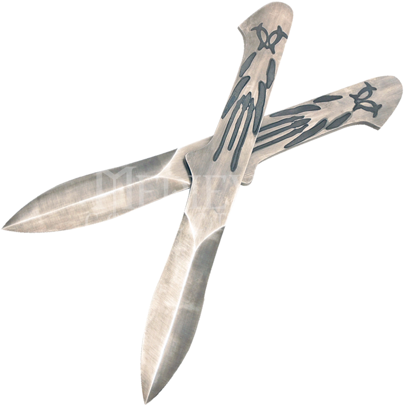 Drawn Dagger Altair - Assassin Medieval Throwing Knife Clipart (786x788), Png Download