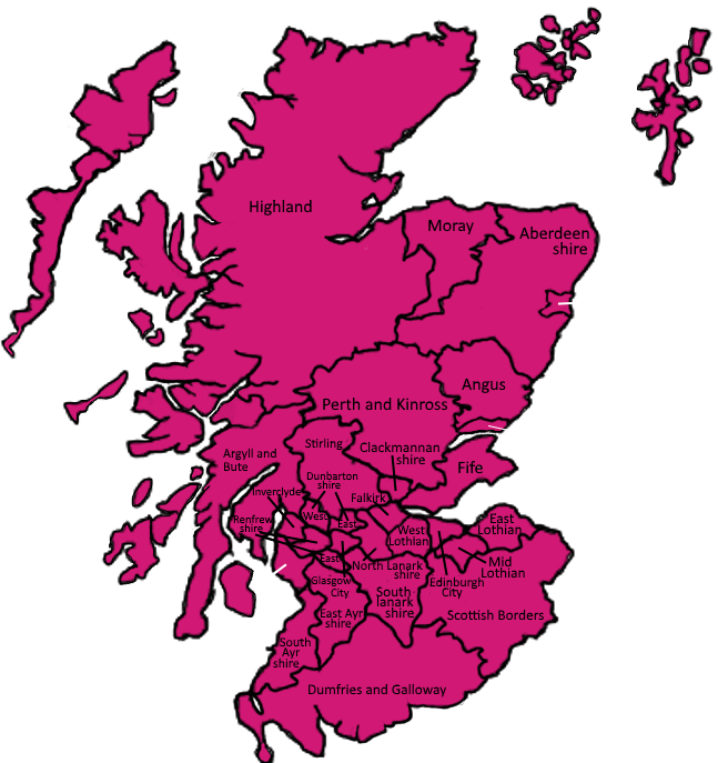 Artists Regional - Scottish Highlands Map Clipart (647x687), Png Download
