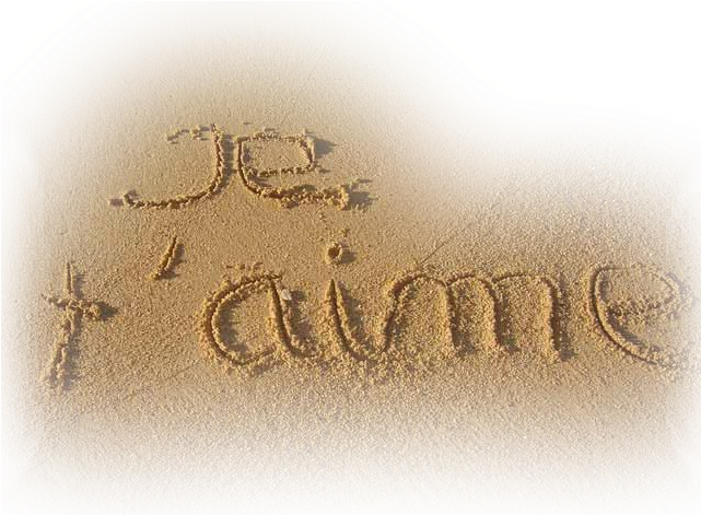 Tube Sable Png - Je Suis Heureux Avec Toi Clipart (748x478), Png Download