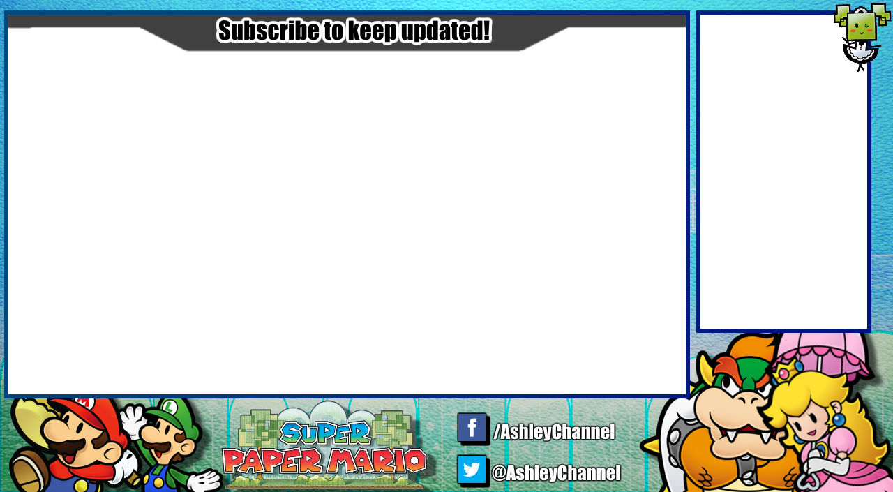 And My Full Play Through Of Super Paper Mario - Overlay Stream Super Mario Clipart (1280x705), Png Download
