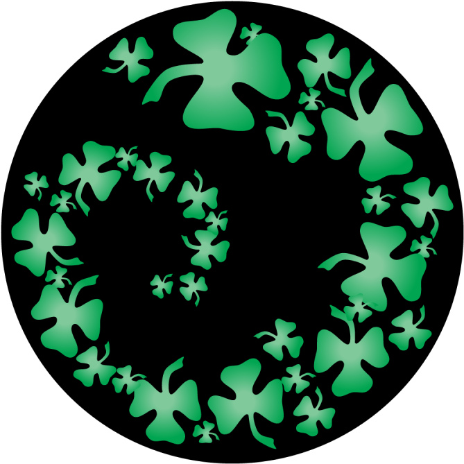 Shamrock Swirl - Radio Club De Costa Rica Clipart (800x800), Png Download