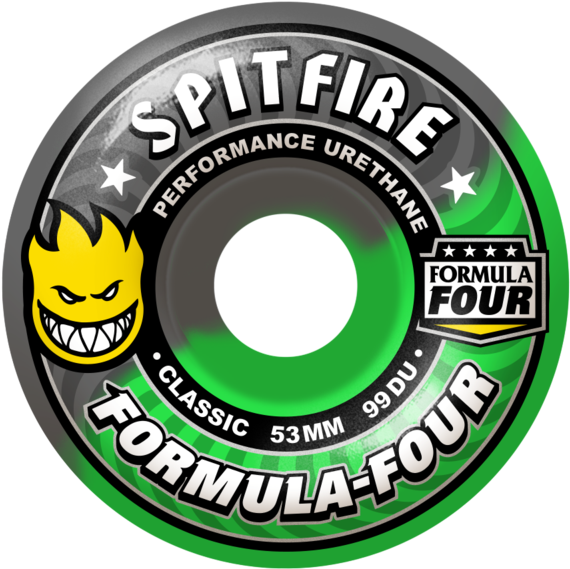 Wheels / Spitfire / Formula Four / Fallout Swirl - Label Clipart (600x600), Png Download