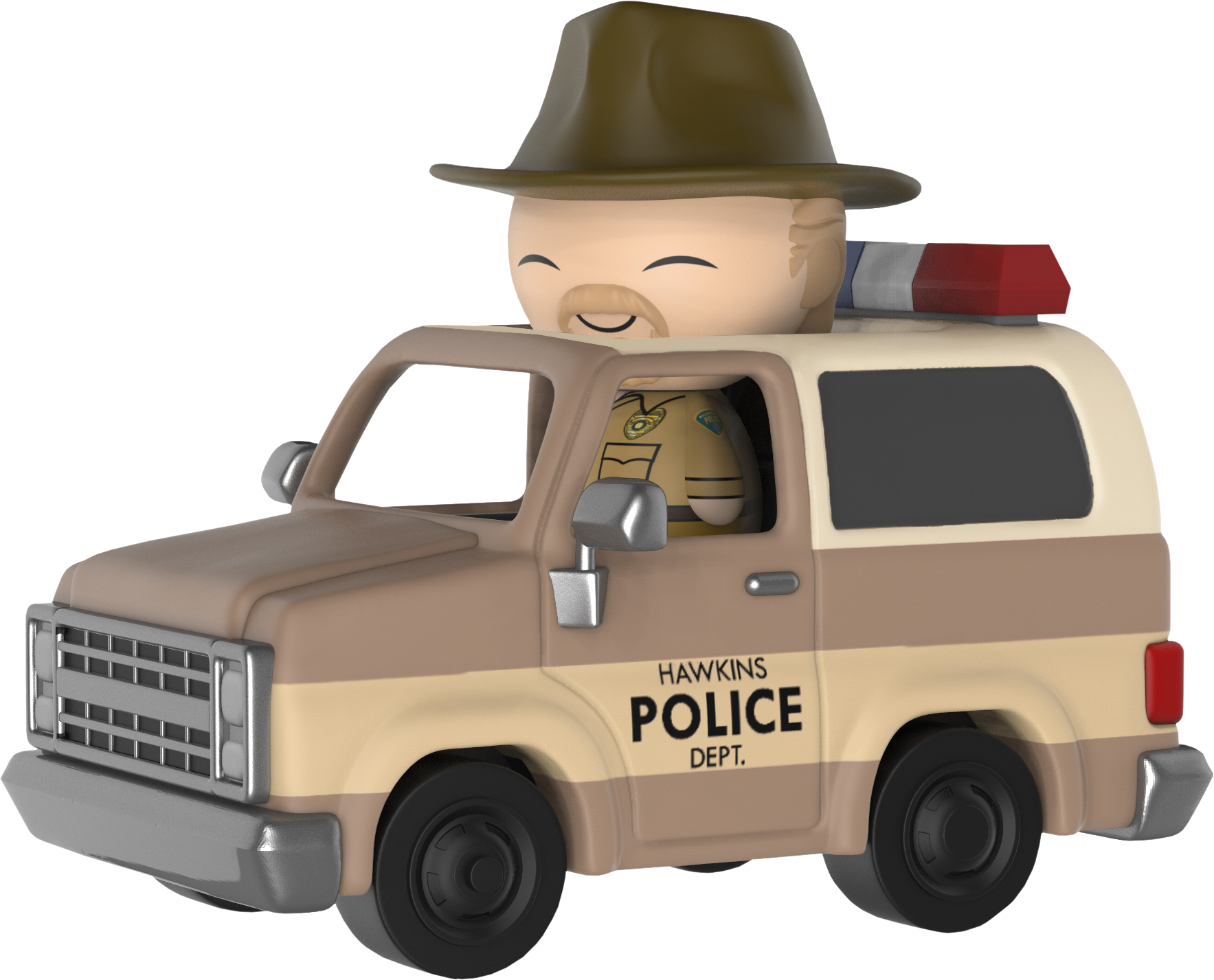 Hopper Dorbz Ride - Funko Stranger Things Dorbz Clipart (1767x1427), Png Download