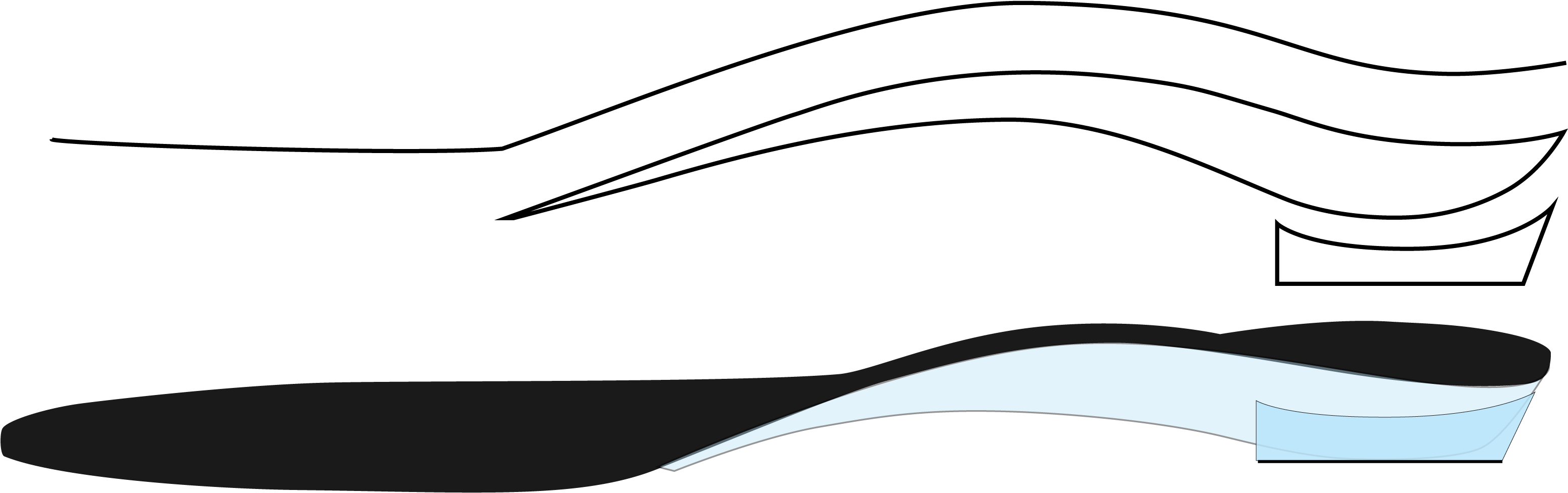 Line Art Clipart (3266x1343), Png Download