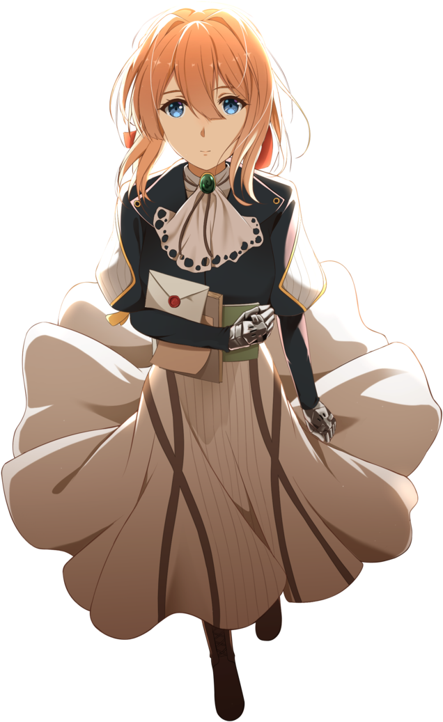 Violet Evergarden - Violet Evergarden Steam Artwork Clipart (706x1132), Png Download