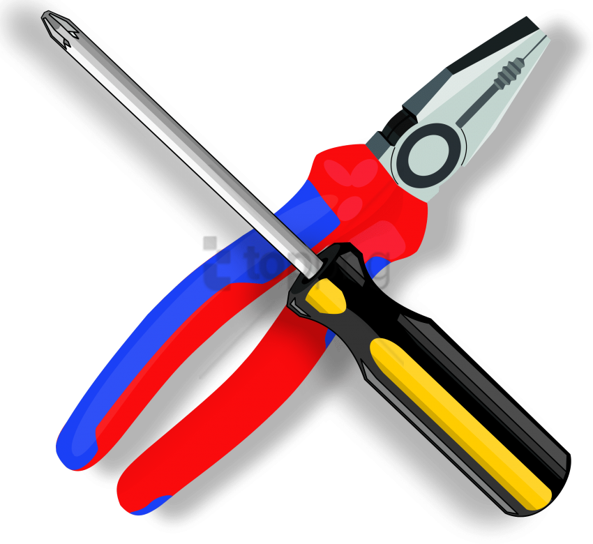 Free Png Screwdriver Png Png Images Transparent - Carpentry Tools Clip Art (850x780), Png Download
