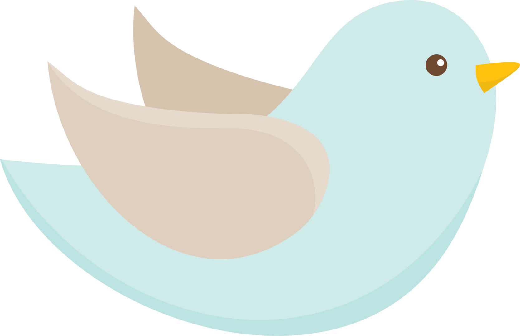 Carton Clipart Bag Cookie - Desenho Passarinho Batizado - Png Download (1668x1080), Png Download