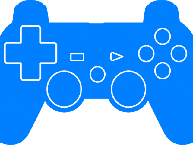 Video Game Clipart Ps3 Controller - Blue Gaming Controller Png Transparent Png (640x480), Png Download