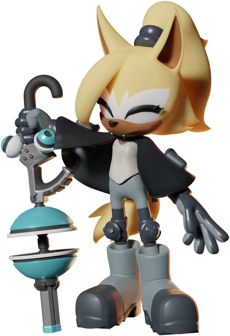 Whisper The Wolf 3d Model Clipart (883x1200), Png Download