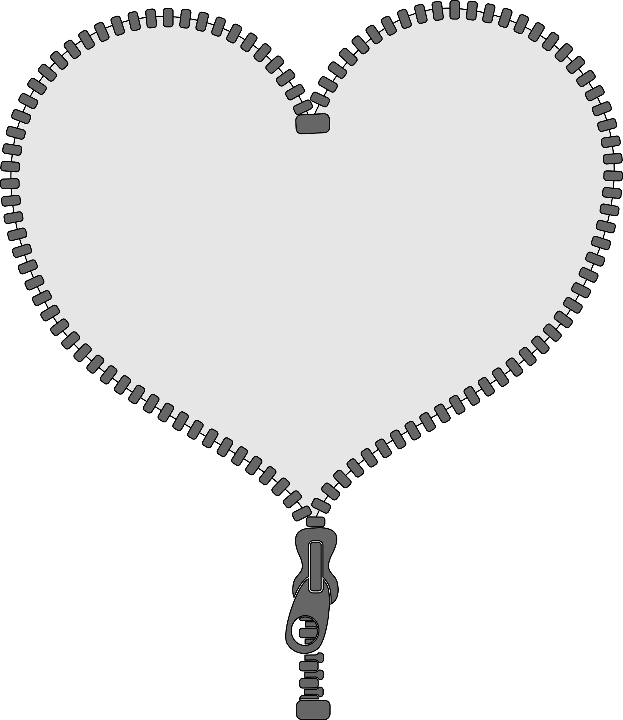 This Free Icons Png Design Of Unzip My Heart - Heart Clipart (2075x2400), Png Download
