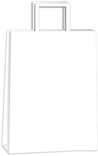 Bolsa Acuario Blanca 14x08x20 - Bolsa De Compras Blanco Png Clipart (640x640), Png Download