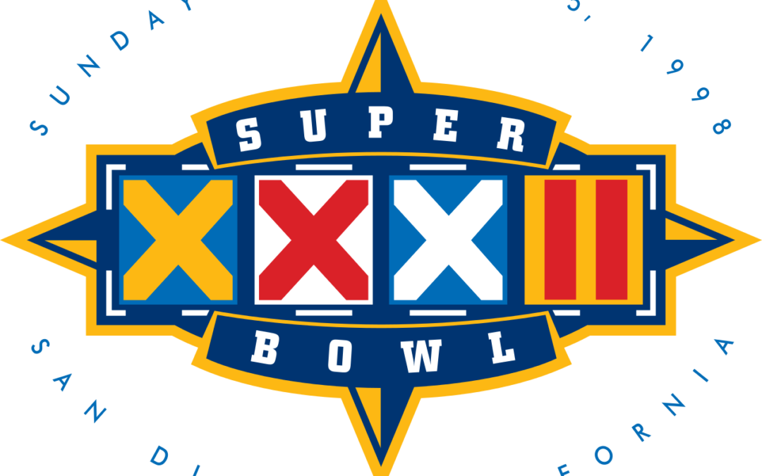 San Diego, Ca Home Of Super Bowl Xxxii - Super Bowl Xxxii Logo Clipart (1080x675), Png Download