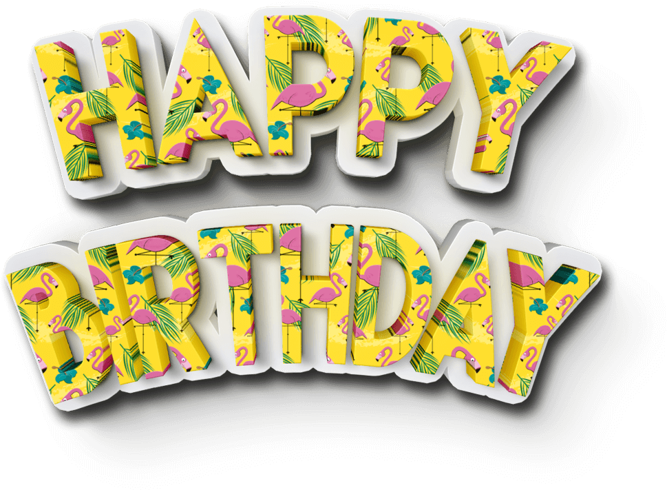 Flamingo 3d - Birthday Candle Clipart (1080x1920), Png Download