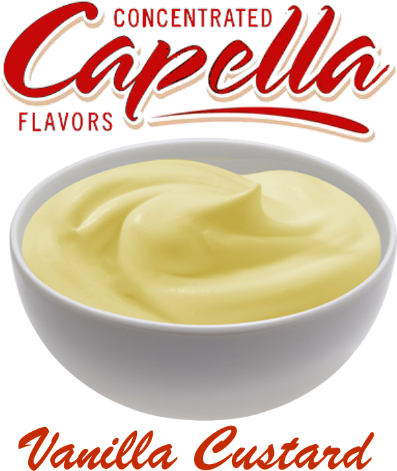 Vanilla Custard V1 By Capella Concentrate - Cream Clipart (600x720), Png Download