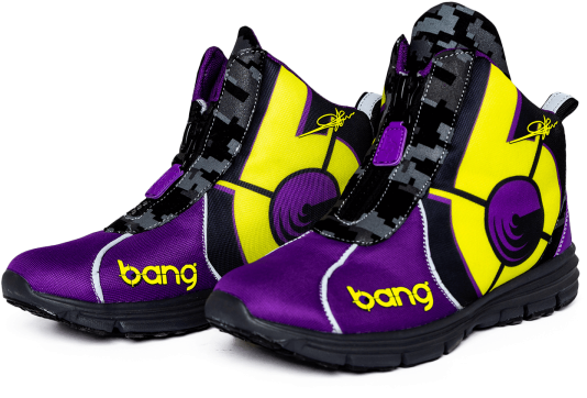 Bang Kicks Purple Haze Camo Fighter - Running Shoe Clipart (600x844), Png Download