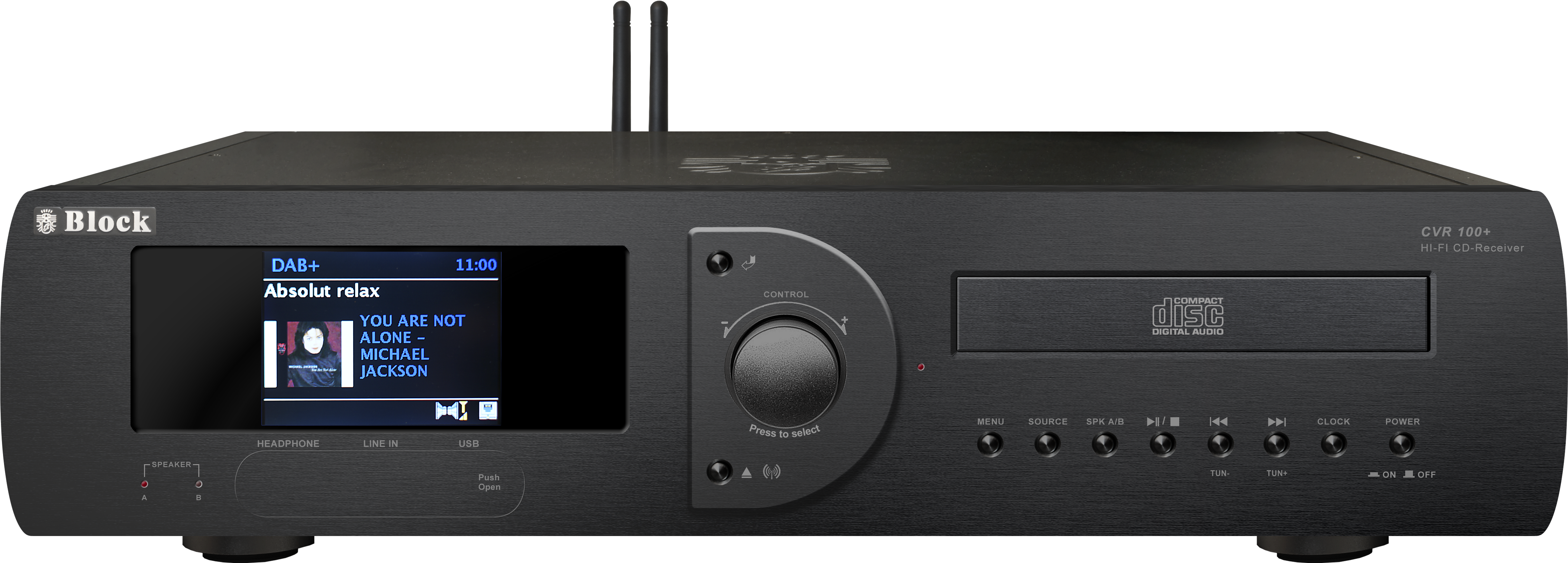 Cvr-100 Mkii, Sapphireblack, Front - Cd Player Clipart (4800x2700), Png Download