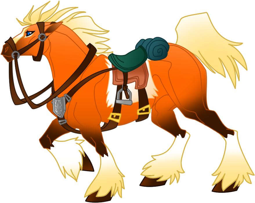 330kib, 888x704, Epona - Twilight Princes Link Fanart Clipart (879x701), Png Download