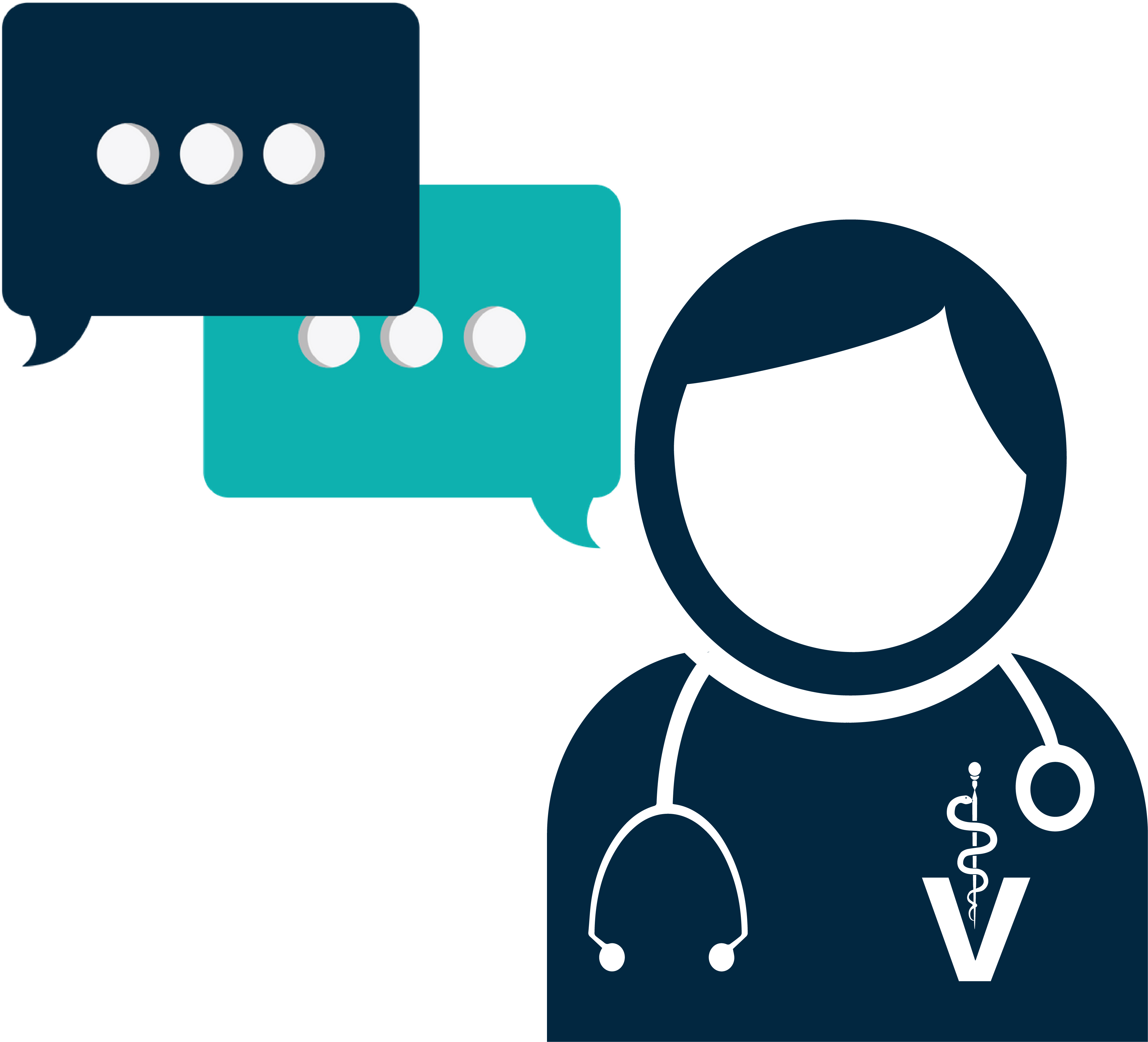 Ulam Faculty Veterinarian Check-in Dialogue Icon Clipart (3960x3555), Png Download