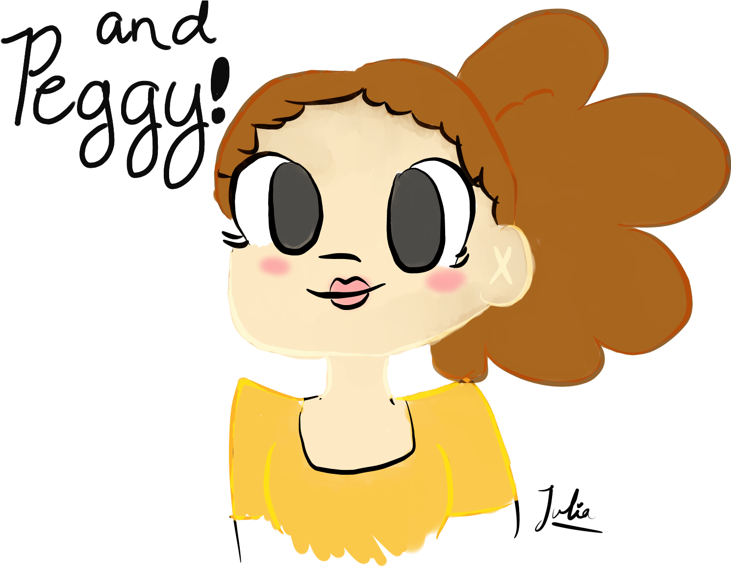 And Peggy - Cartoon Clipart (1600x1200), Png Download