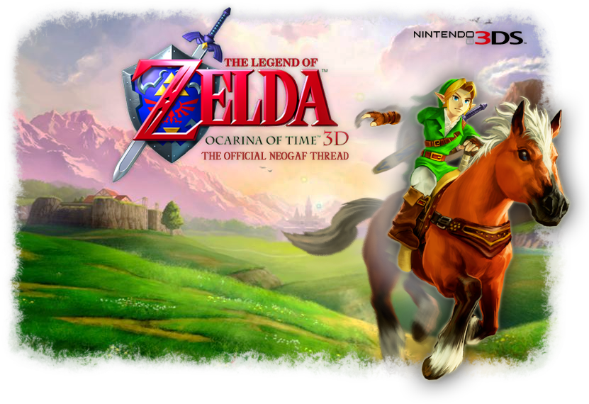 The Legend Of Zelda Ocarina Of Time Logo Png - Hyrule Field Oot 3d Clipart (850x620), Png Download