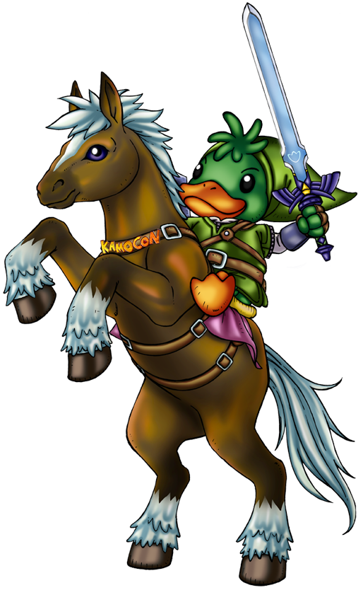 Kamo Link Epona Colo Sd - Cartoon Clipart (514x834), Png Download