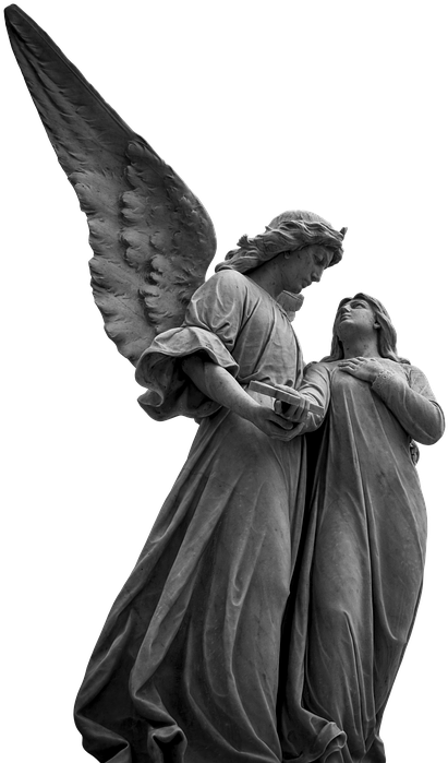 Angels Take Souls To Heaven Clipart (462x720), Png Download