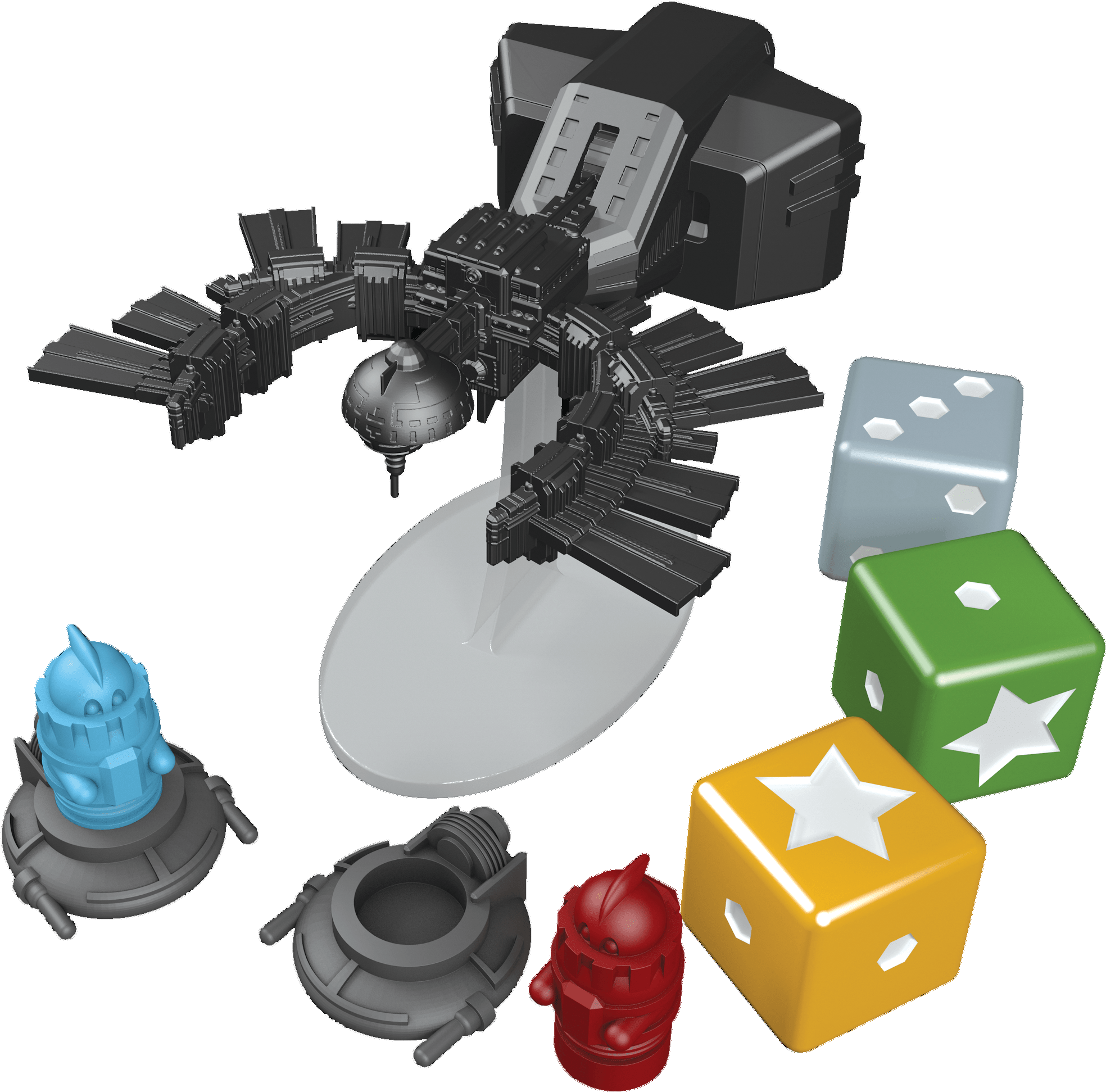 1 Black Angel - Dice Clipart (3000x2500), Png Download