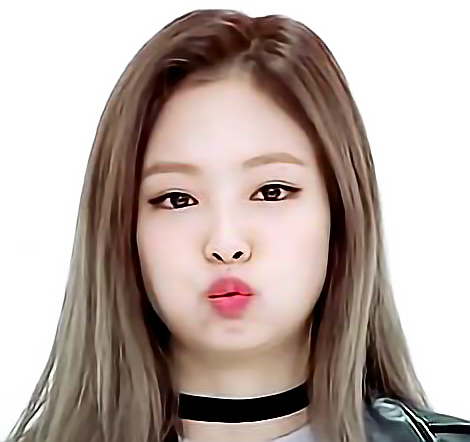 Jennie Blackpink Jennie Looks So Cute Freetoedit - Blackpink Jennie Being Cute Clipart (470x442), Png Download