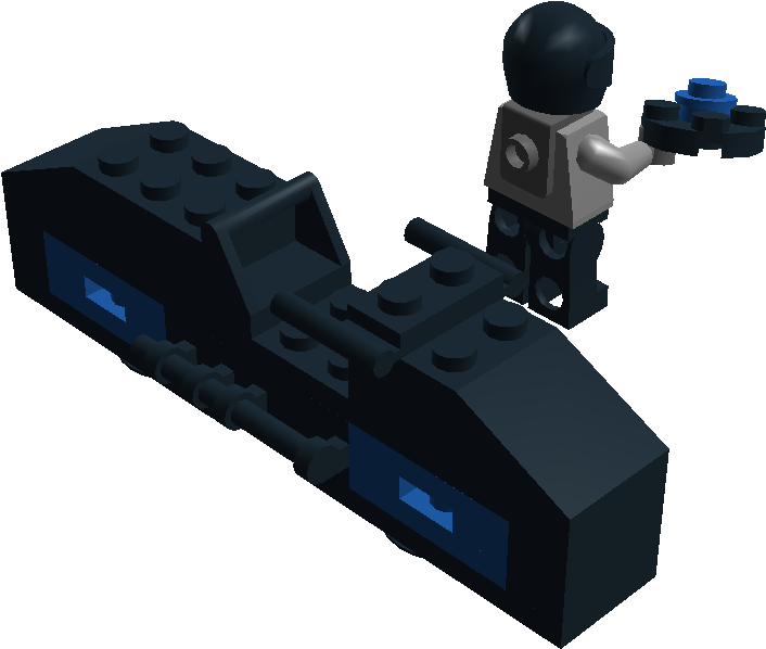 My Son Really Likes Tron And Legos, So Why Not Build - Firearm Clipart (800x600), Png Download