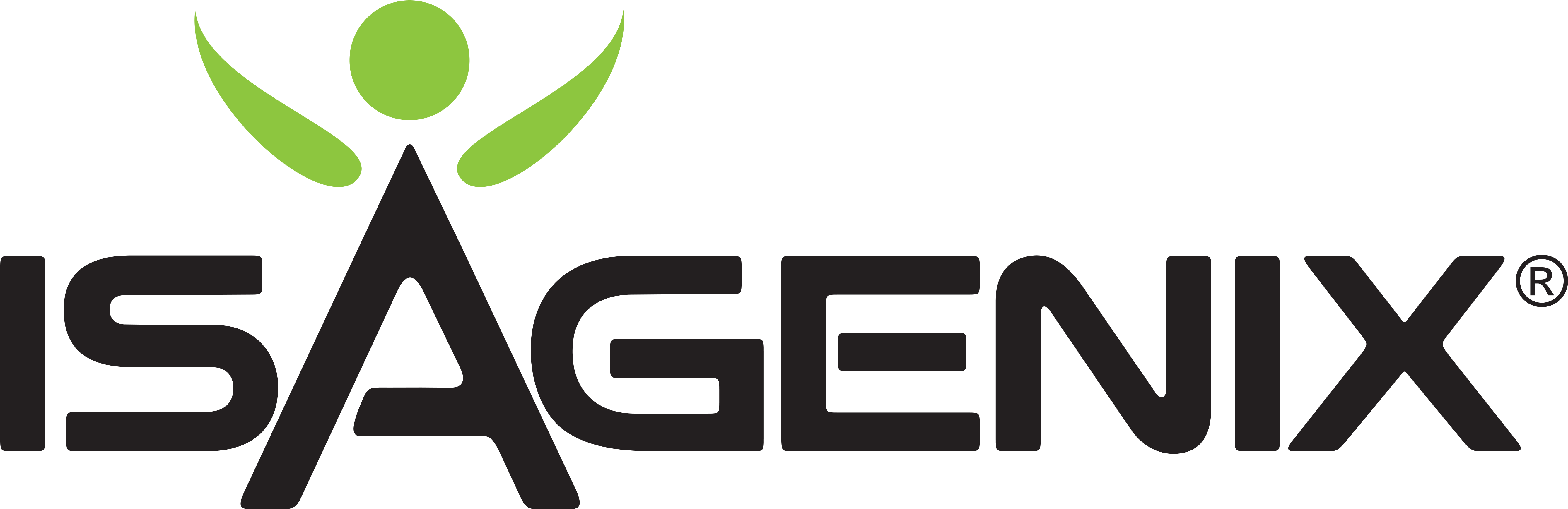 Isagenixlogo-blackgr - - Isagenix International Clipart (5604x1992), Png Download