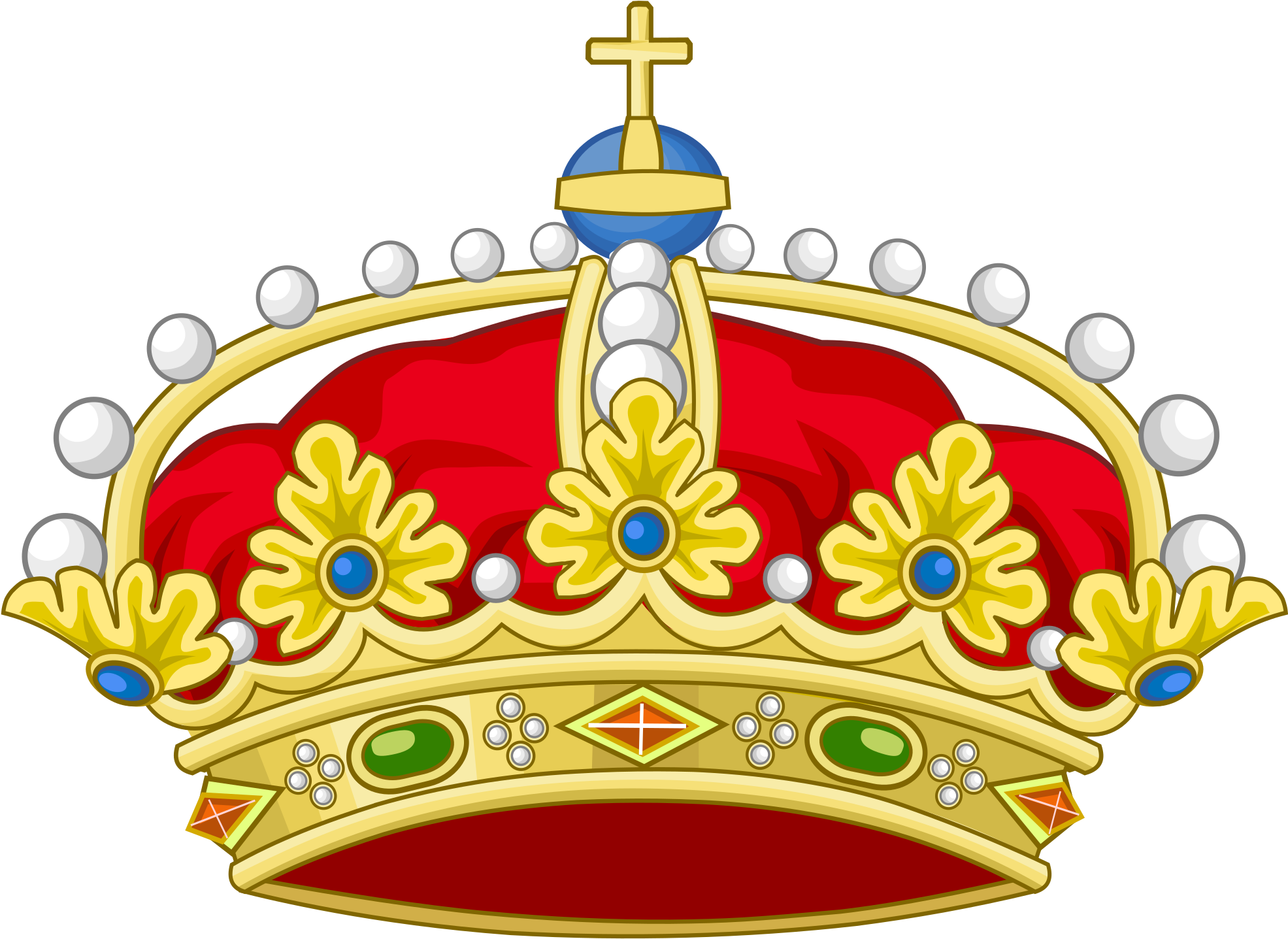 Spanish Crown Clipart , Png Download - Heraldic Royal Crown Transparent Png (1971x1437), Png Download