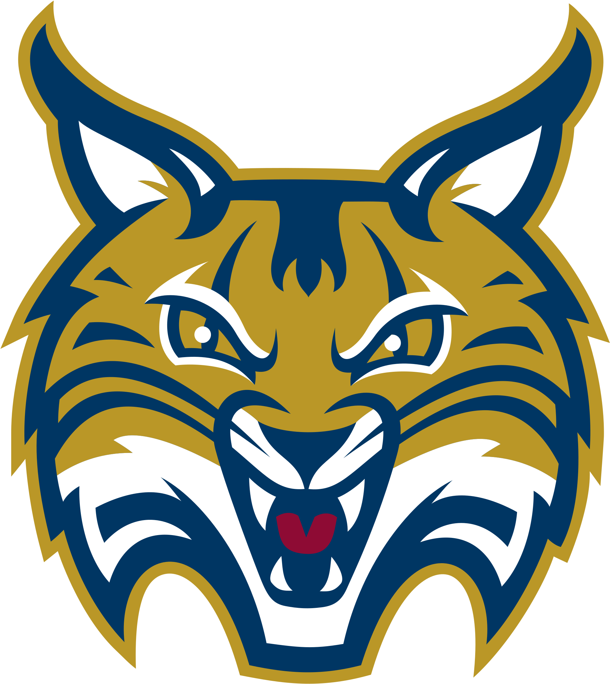 Quinnipiac Bobcats Logo Png Transparent - Quinnipiac Bobcat Logo Clipart (2400x2400), Png Download