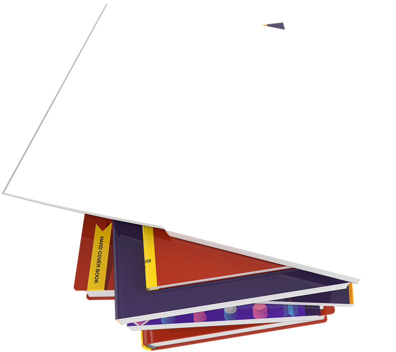 Books Template Book Notebook Write Read Education - Paper Clipart (960x720), Png Download