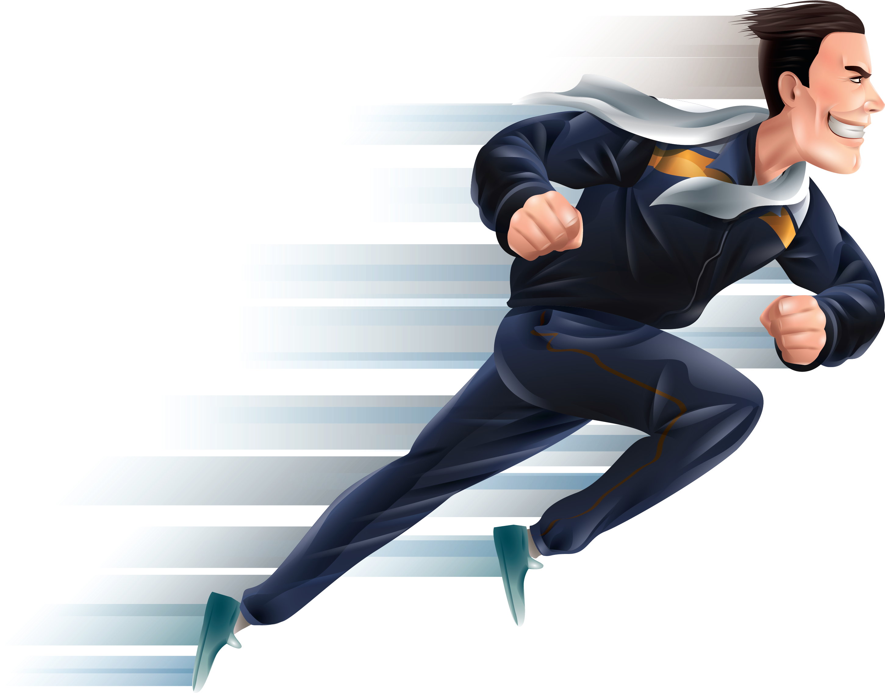 Are You Seeking A Fast Credit Repair Company - Person Running Fast Cartoon Clipart (3509x2481), Png Download