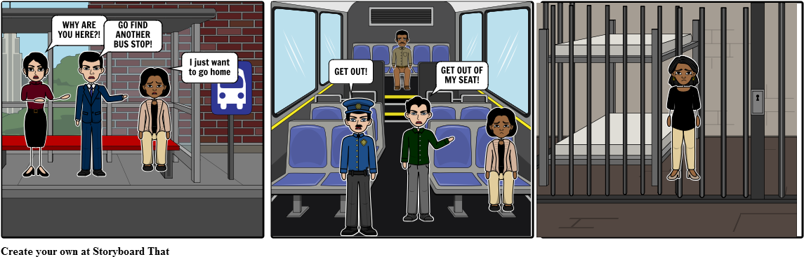 Rosa Parks - Cartoon Clipart (1164x385), Png Download