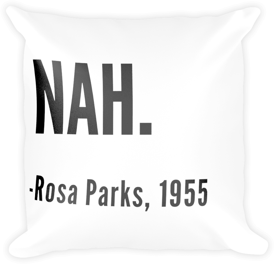 Pop Rosa Parks Pillow - Throw Pillow Clipart (1000x1000), Png Download