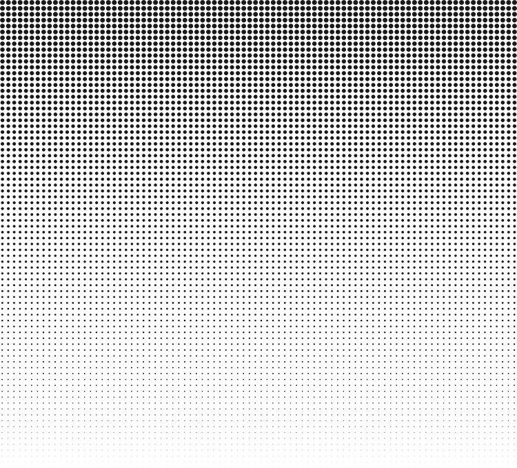Dot Gradient , Png Download - Background Bw Clipart (750x679), Png Download