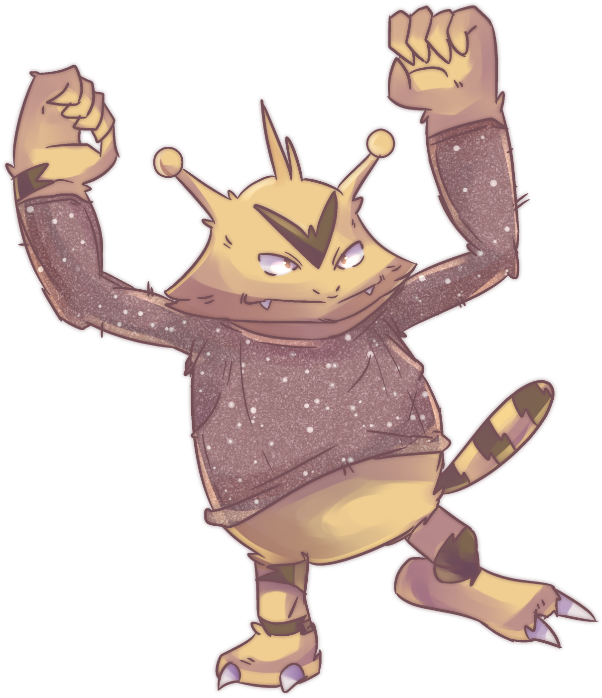 Christmas Sweater Eleboo - Cartoon Clipart (1280x1419), Png Download