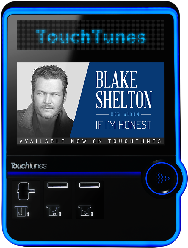 Blakeshelton Pressrelease 300dpi - Touchtunes Jukebox Clipart (1000x1000), Png Download