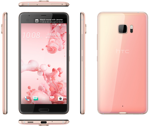 Htc Predstavio U Ultra I U Play Smartphone - Htc U Ultra 64gb Pink Clipart (736x458), Png Download
