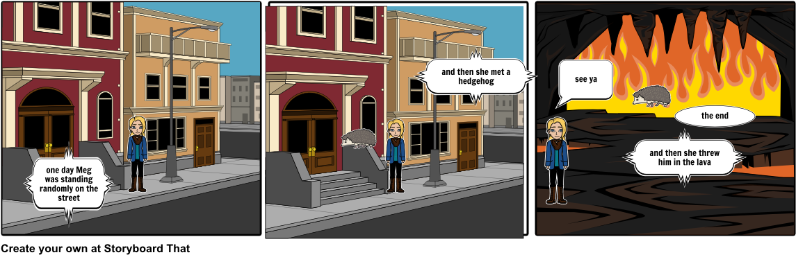 Meg The Hedgehog Destroyer - Lyddie Movie Clipart (1164x385), Png Download