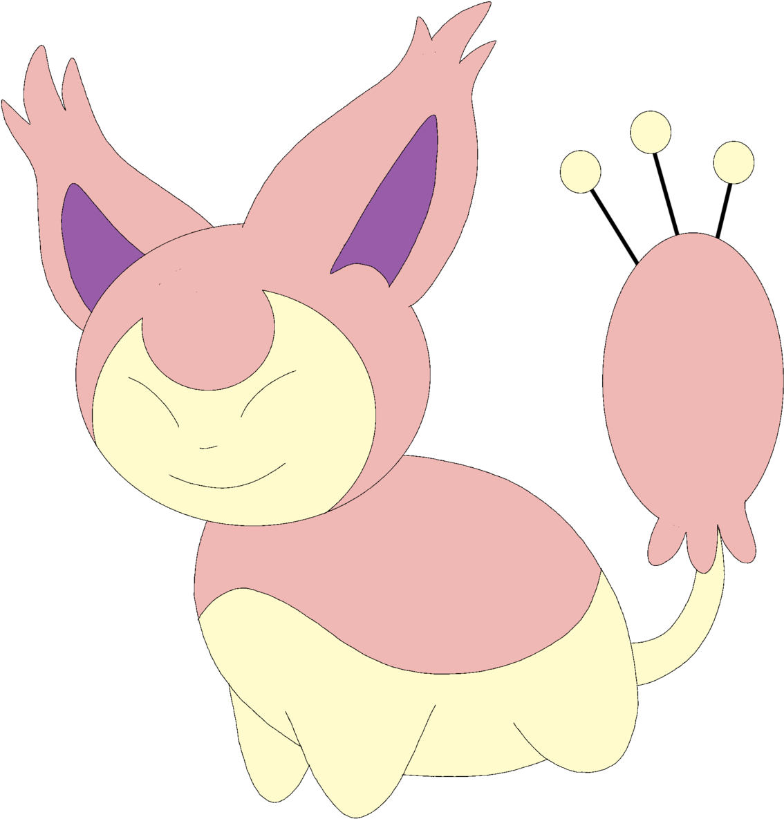 Day 300 - Skitty - Cartoon Clipart (1280x1244), Png Download