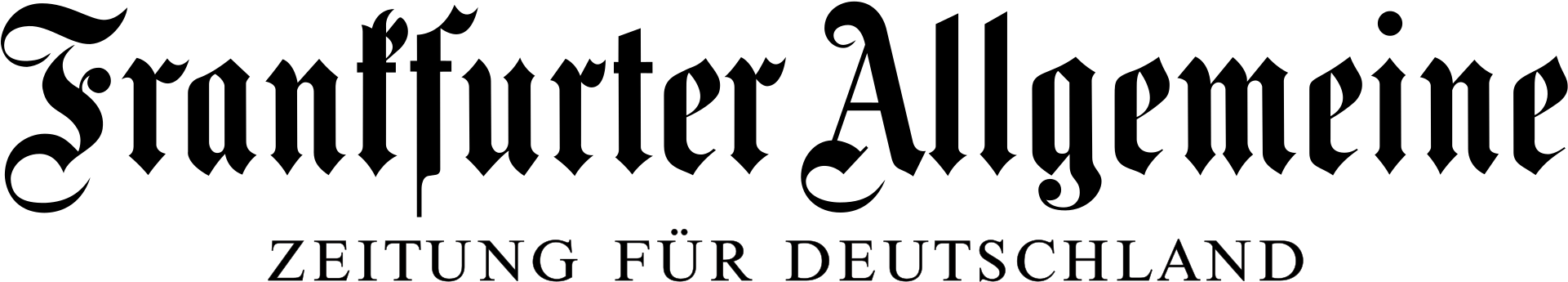 News Source Logotype - Frankfurter Allgemeine Logo Clipart (2000x422), Png Download
