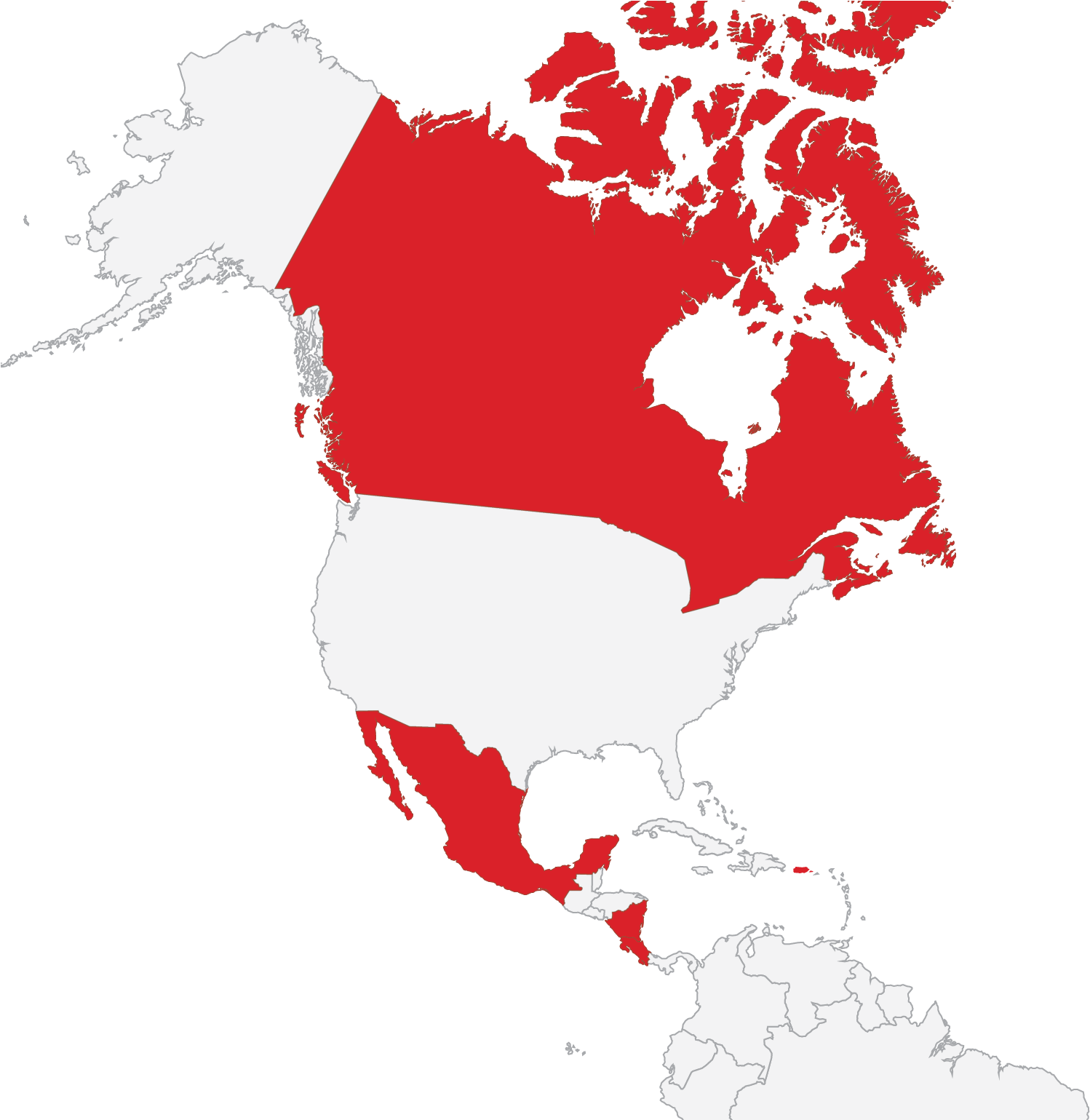 Study Abroad In North & Central America - Map Canada Capital City Clipart (1601x1538), Png Download