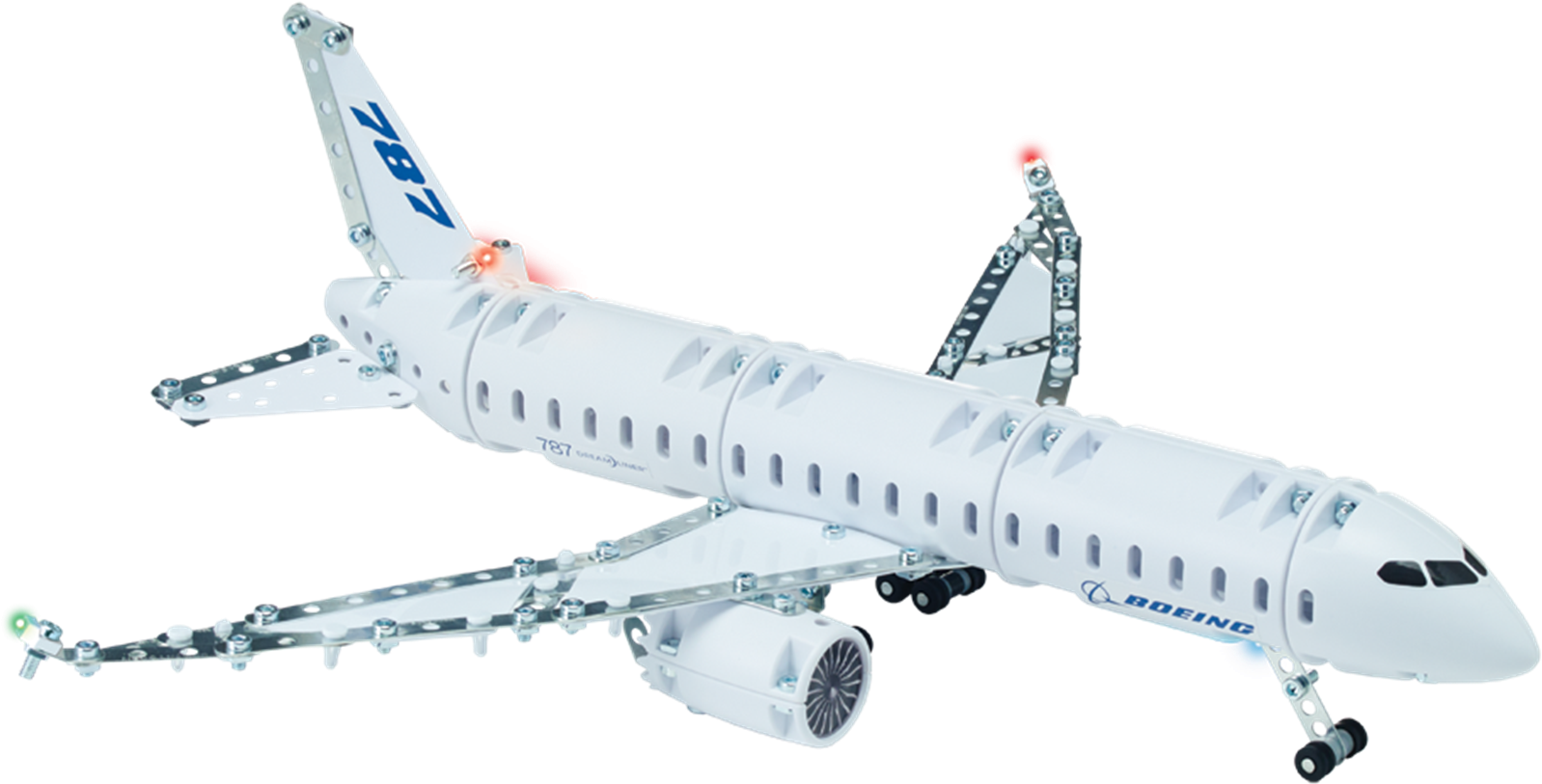 Meccano Boeing 787 Dreamliner Plane - Boeing 737 Next Generation Clipart (1775x1024), Png Download