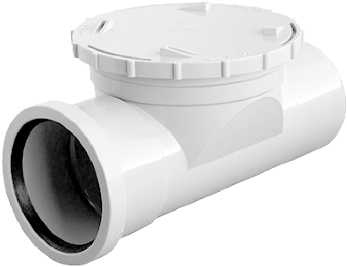 Novadrain Pvc-u Inspection Pipe Rubber Ring Joint M&f - Pipe Clipart (754x600), Png Download