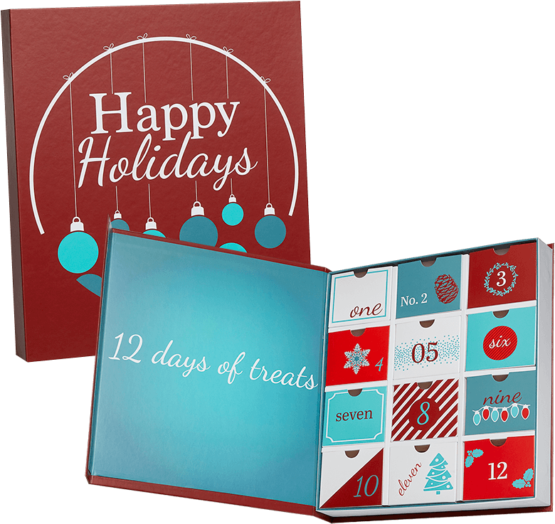 12 Days Of Christmas - Christmas Card Clipart (800x800), Png Download