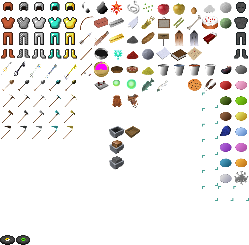 Here's My Items - Minecraft Texture Pack Items Clipart (1024x1024), Png Download