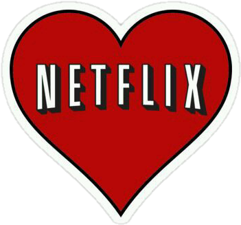 #netflix #love #heart #red #quotes #text #words #transparent - Netflix In A Heart Clipart (373x358), Png Download